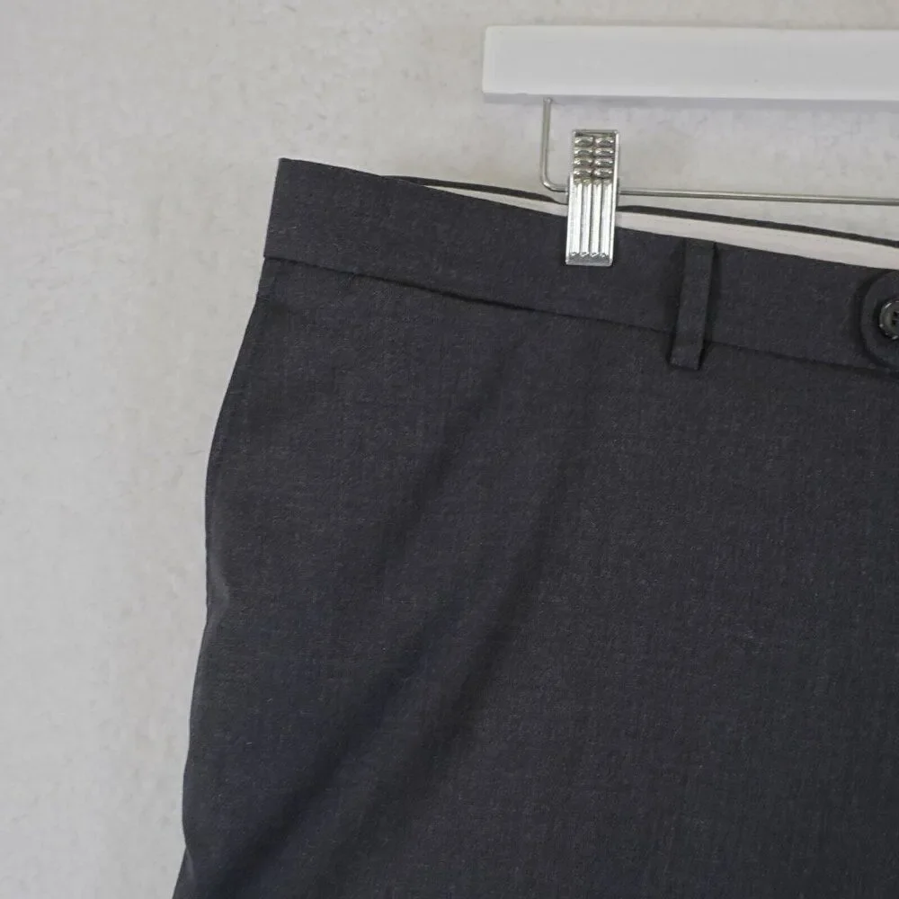 SuitSupply Gray Wool Dress Pants‎ 40/24 Short Leg Mid Rise Flat Front Lined